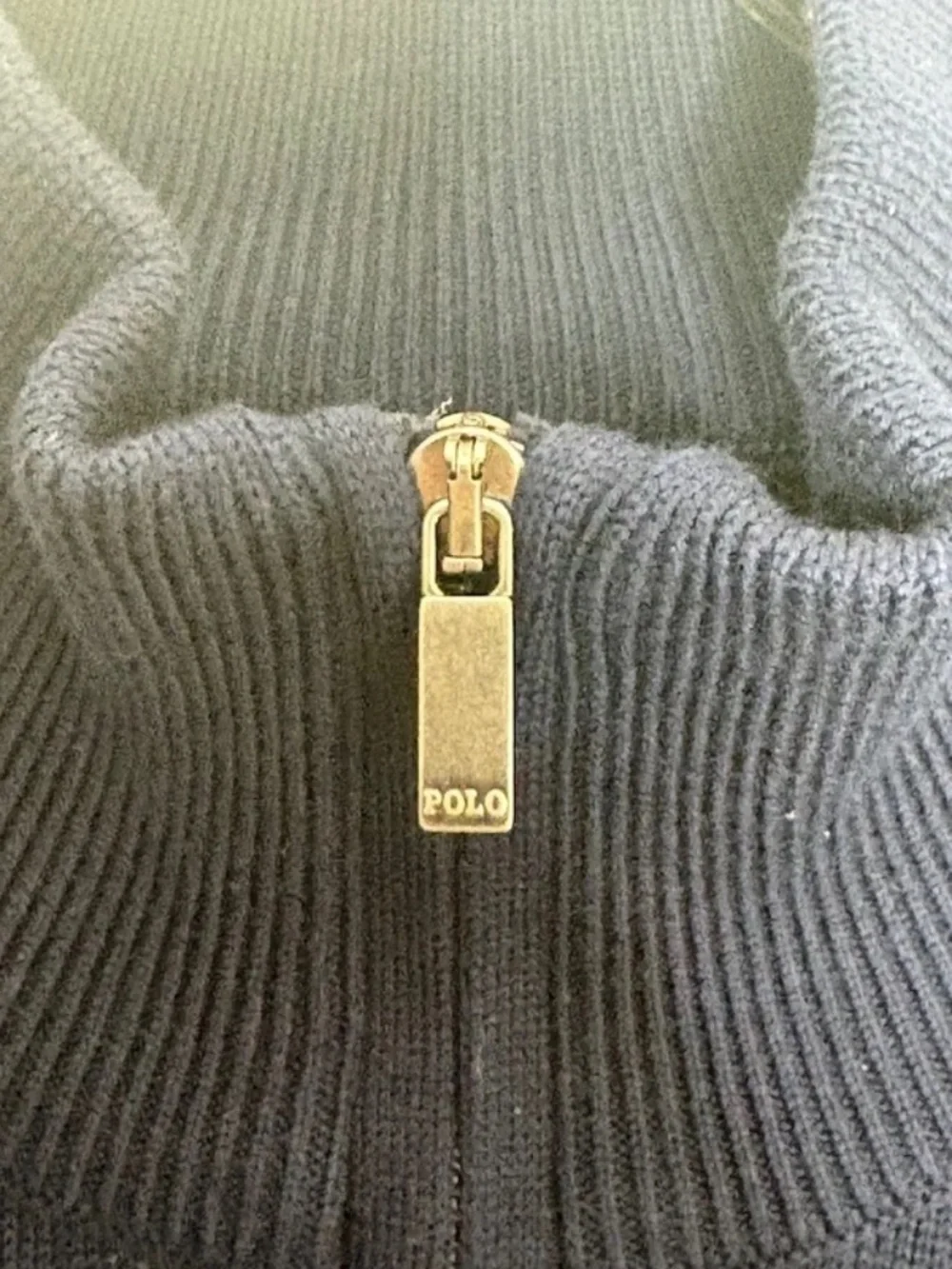 Polo Ralph Lauren Quarter Zip Sweater Men's Navy Blue